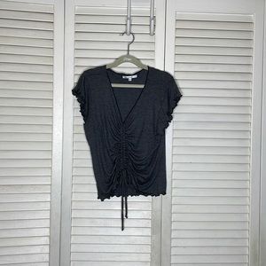 Grey crop top